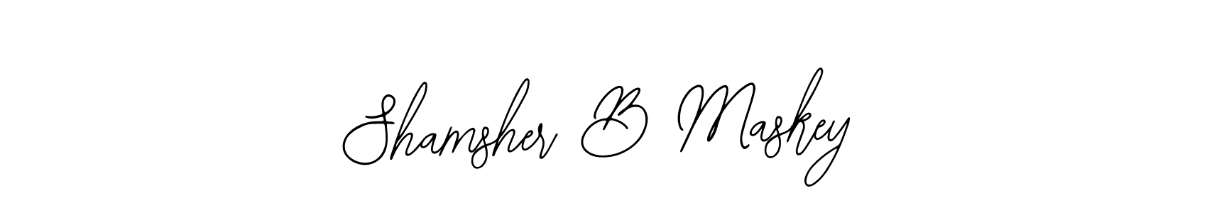 Make a beautiful signature design for name Shamsher B Maskey. Use this online signature maker to create a handwritten signature for free. Shamsher B Maskey signature style 12 images and pictures png
