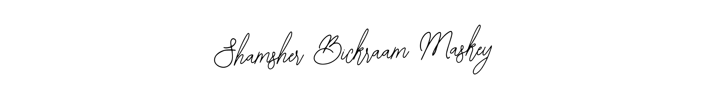Make a beautiful signature design for name Shamsher Bickraam Maskey. With this signature (Bearetta-2O07w) style, you can create a handwritten signature for free. Shamsher Bickraam Maskey signature style 12 images and pictures png