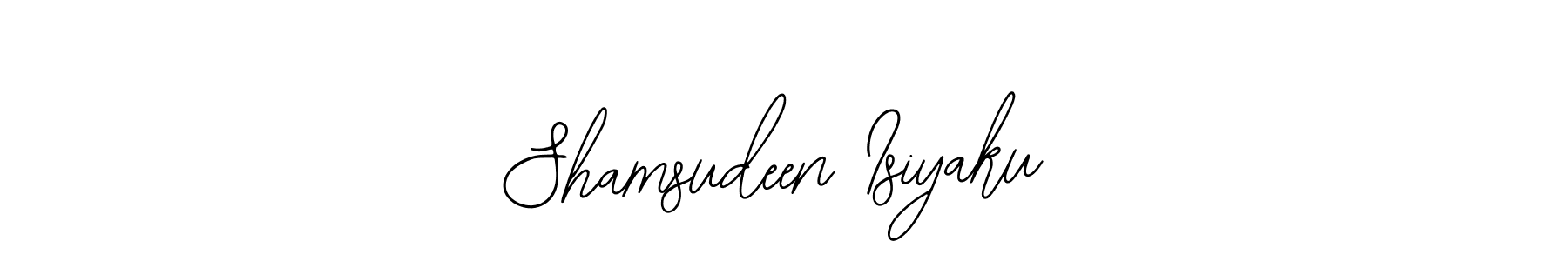 This is the best signature style for the Shamsudeen Isiyaku name. Also you like these signature font (Bearetta-2O07w). Mix name signature. Shamsudeen Isiyaku signature style 12 images and pictures png