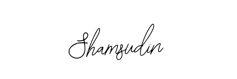 if you are searching for the best signature style for your name Shamsudin. so please give up your signature search. here we have designed multiple signature styles  using Bearetta-2O07w. Shamsudin signature style 12 images and pictures png