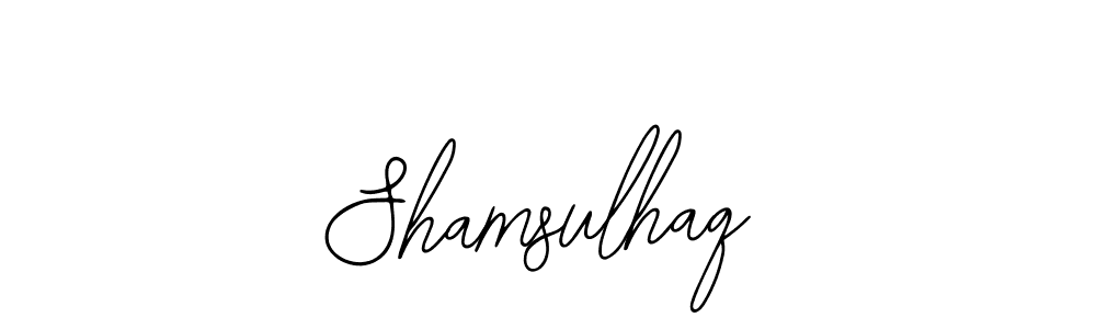 Create a beautiful signature design for name Shamsulhaq. With this signature (Bearetta-2O07w) fonts, you can make a handwritten signature for free. Shamsulhaq signature style 12 images and pictures png