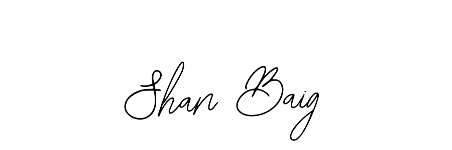 Design your own signature with our free online signature maker. With this signature software, you can create a handwritten (Bearetta-2O07w) signature for name Shan Baig. Shan Baig signature style 12 images and pictures png