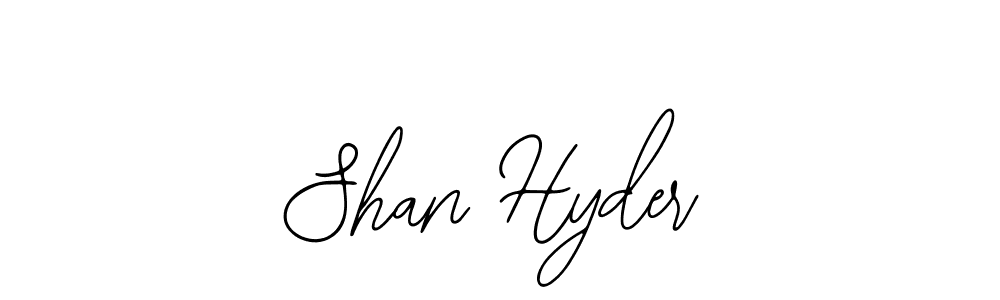 How to make Shan Hyder name signature. Use Bearetta-2O07w style for creating short signs online. This is the latest handwritten sign. Shan Hyder signature style 12 images and pictures png