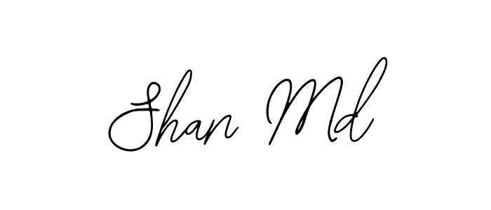 Use a signature maker to create a handwritten signature online. With this signature software, you can design (Bearetta-2O07w) your own signature for name Shan Md. Shan Md signature style 12 images and pictures png