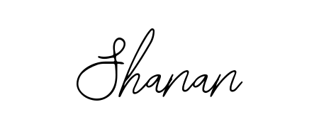 Looking for an artistic signature for Shanan? The Bearetta-2O07w calligraphy style gives a sophisticated flow suitable for business cards and emails. Shanan signature style 12 images and pictures png