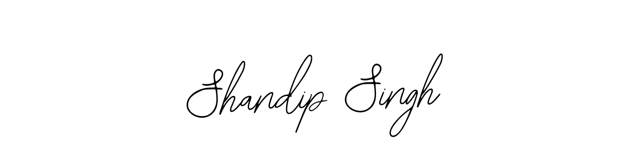 How to make Shandip Singh name signature. Use Bearetta-2O07w style for creating short signs online. This is the latest handwritten sign. Shandip Singh signature style 12 images and pictures png