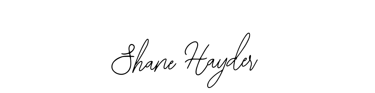 How to make Shane Hayder name signature. Use Bearetta-2O07w style for creating short signs online. This is the latest handwritten sign. Shane Hayder signature style 12 images and pictures png