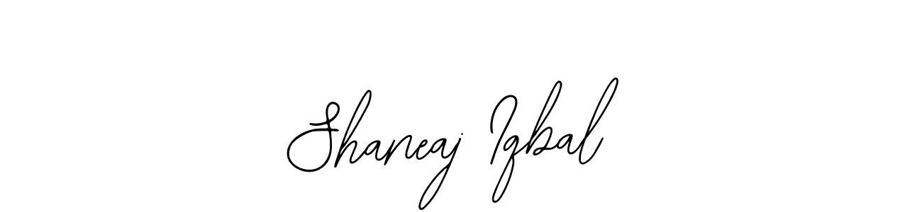 How to make Shaneaj Iqbal name signature. Use Bearetta-2O07w style for creating short signs online. This is the latest handwritten sign. Shaneaj Iqbal signature style 12 images and pictures png