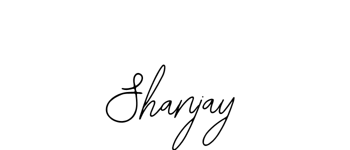 How to make Shanjay name signature. Use Bearetta-2O07w style for creating short signs online. This is the latest handwritten sign. Shanjay signature style 12 images and pictures png
