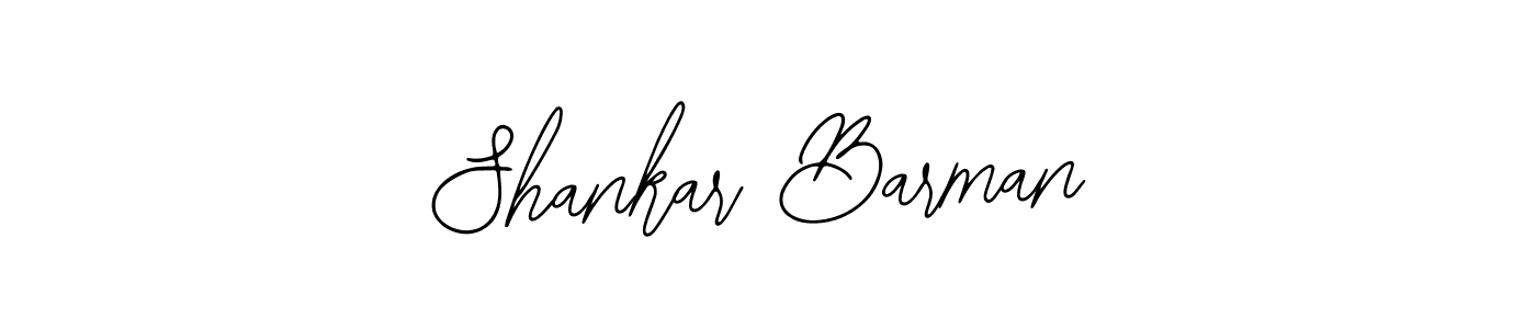 You should practise on your own different ways (Bearetta-2O07w) to write your name (Shankar Barman) in signature. don't let someone else do it for you. Shankar Barman signature style 12 images and pictures png