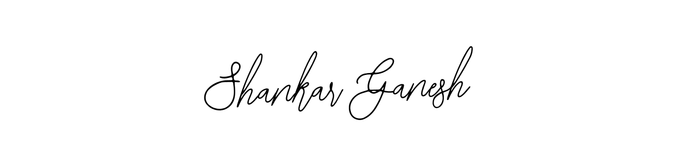 You should practise on your own different ways (Bearetta-2O07w) to write your name (Shankar Ganesh) in signature. don't let someone else do it for you. Shankar Ganesh signature style 12 images and pictures png