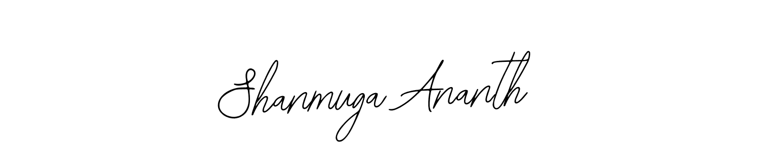Bearetta-2O07w is a professional signature style that is perfect for those who want to add a touch of class to their signature. It is also a great choice for those who want to make their signature more unique. Get Shanmuga Ananth name to fancy signature for free. Shanmuga Ananth signature style 12 images and pictures png