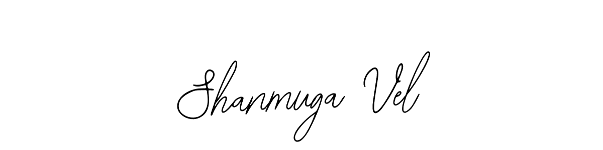 The best way (Bearetta-2O07w) to make a short signature is to pick only two or three words in your name. The name Shanmuga Vel include a total of six letters. For converting this name. Shanmuga Vel signature style 12 images and pictures png