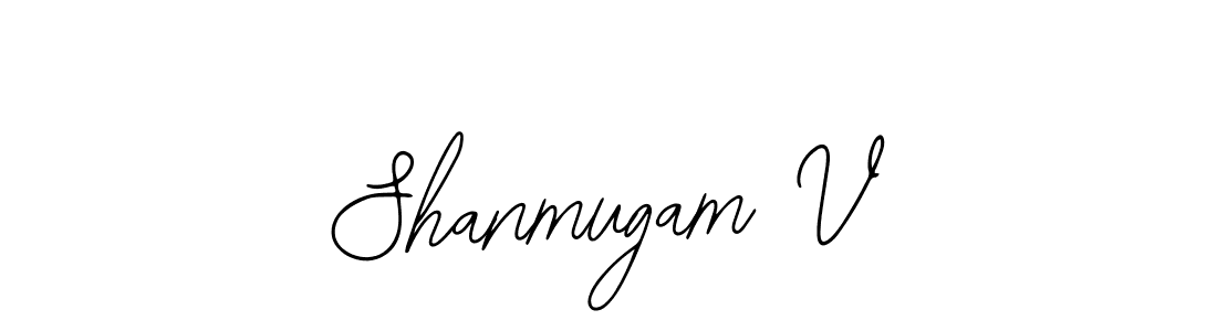 Also we have Shanmugam V name is the best signature style. Create professional handwritten signature collection using Bearetta-2O07w autograph style. Shanmugam V signature style 12 images and pictures png