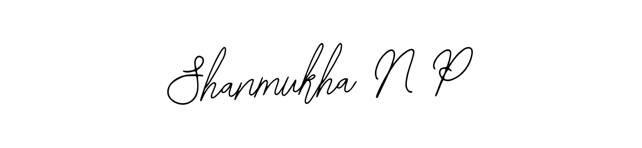 Design your own signature with our free online signature maker. With this signature software, you can create a handwritten (Bearetta-2O07w) signature for name Shanmukha N P. Shanmukha N P signature style 12 images and pictures png