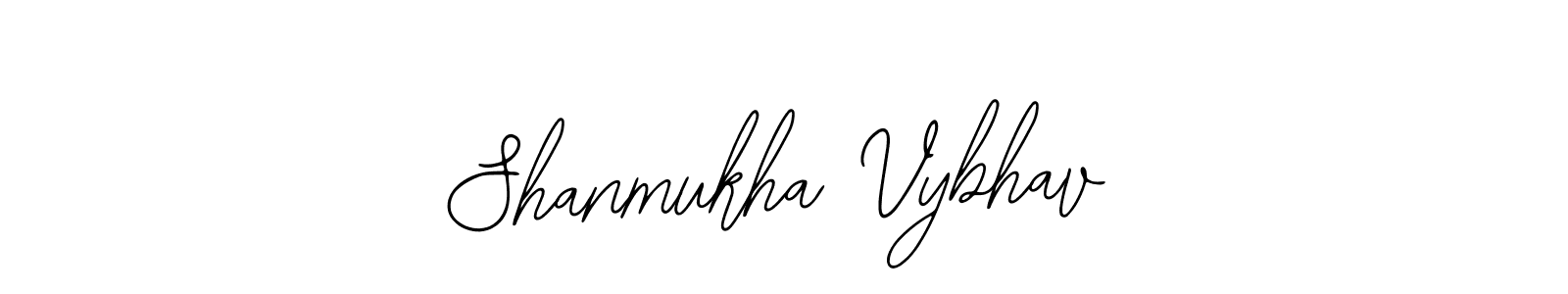 Bearetta-2O07w is a professional signature style that is perfect for those who want to add a touch of class to their signature. It is also a great choice for those who want to make their signature more unique. Get Shanmukha Vybhav name to fancy signature for free. Shanmukha Vybhav signature style 12 images and pictures png