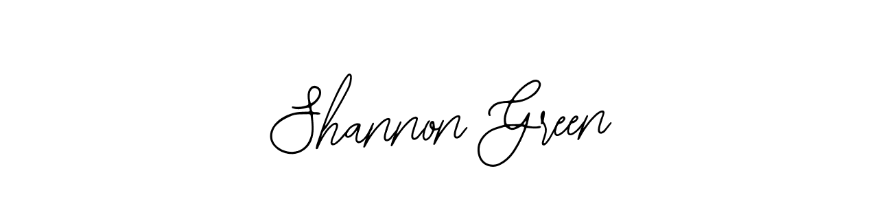 Shannon Green stylish signature style. Best Handwritten Sign (Bearetta-2O07w) for my name. Handwritten Signature Collection Ideas for my name Shannon Green. Shannon Green signature style 12 images and pictures png