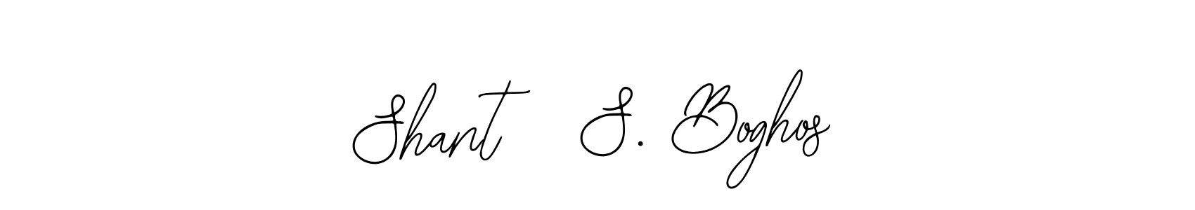 This is the best signature style for the Shant   S. Boghos name. Also you like these signature font (Bearetta-2O07w). Mix name signature. Shant   S. Boghos signature style 12 images and pictures png