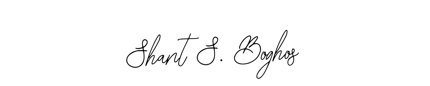 How to make Shant S. Boghos name signature. Use Bearetta-2O07w style for creating short signs online. This is the latest handwritten sign. Shant S. Boghos signature style 12 images and pictures png