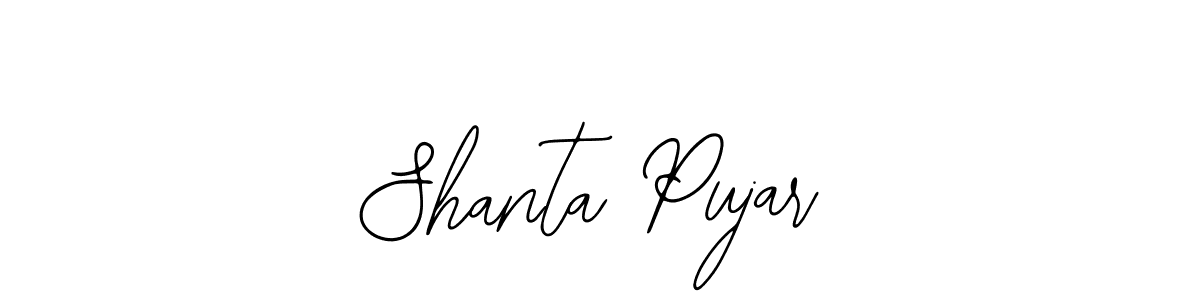 Also we have Shanta Pujar name is the best signature style. Create professional handwritten signature collection using Bearetta-2O07w autograph style. Shanta Pujar signature style 12 images and pictures png