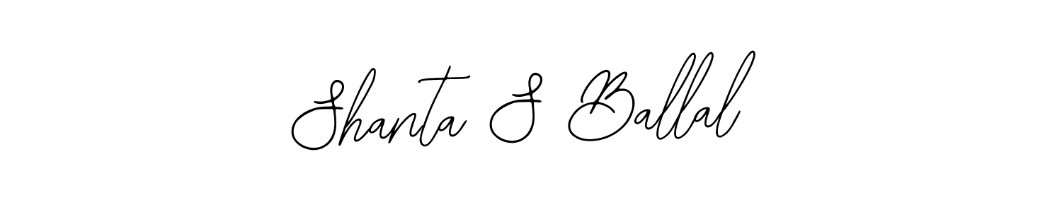 Bearetta-2O07w is a professional signature style that is perfect for those who want to add a touch of class to their signature. It is also a great choice for those who want to make their signature more unique. Get Shanta S Ballal name to fancy signature for free. Shanta S Ballal signature style 12 images and pictures png