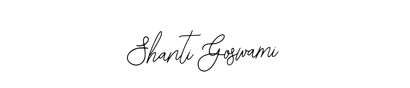 How to make Shanti Goswami signature? Bearetta-2O07w is a professional autograph style. Create handwritten signature for Shanti Goswami name. Shanti Goswami signature style 12 images and pictures png