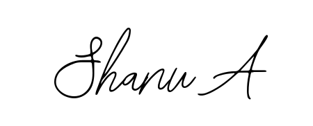 The Bearetta-2O07w font transforms the name Shanu A into an executive sign with sharp precision and distinguished character. Shanu A signature style 12 images and pictures png