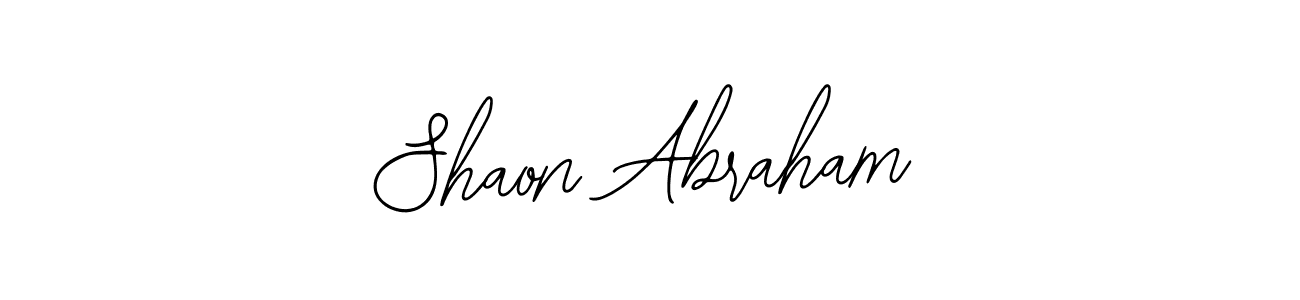 Also we have Shaon Abraham name is the best signature style. Create professional handwritten signature collection using Bearetta-2O07w autograph style. Shaon Abraham signature style 12 images and pictures png