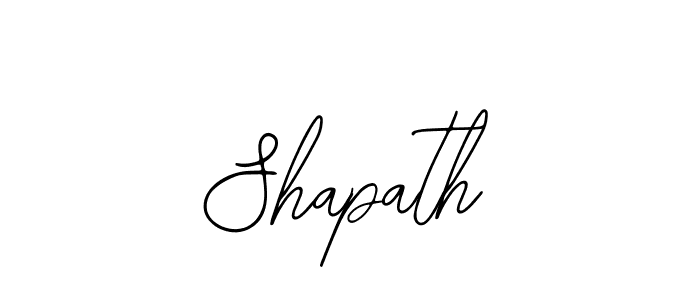 Design your own signature with our free online signature maker. With this signature software, you can create a handwritten (Bearetta-2O07w) signature for name Shapath. Shapath signature style 12 images and pictures png