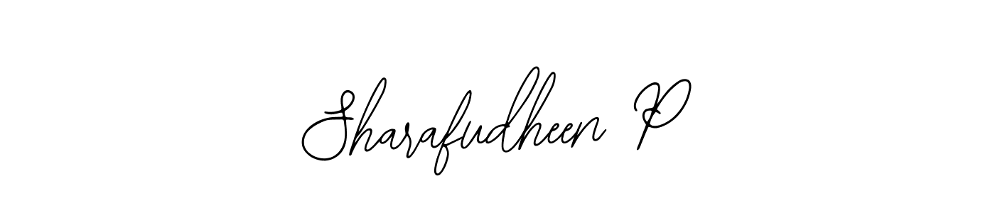 Sharafudheen P stylish signature style. Best Handwritten Sign (Bearetta-2O07w) for my name. Handwritten Signature Collection Ideas for my name Sharafudheen P. Sharafudheen P signature style 12 images and pictures png