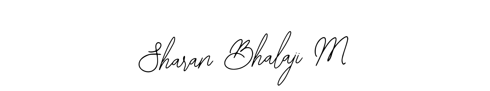 Use a signature maker to create a handwritten signature online. With this signature software, you can design (Bearetta-2O07w) your own signature for name Sharan Bhalaji M. Sharan Bhalaji M signature style 12 images and pictures png