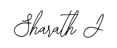 Generate high-definition signature styles for Sharath J. The Bearetta-2O07w typeface ensures crisp legibility and sophisticated design. Sharath J signature style 12 images and pictures png