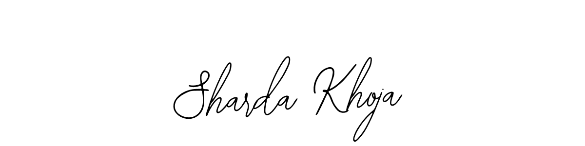 How to Draw Sharda Khoja signature style? Bearetta-2O07w is a latest design signature styles for name Sharda Khoja. Sharda Khoja signature style 12 images and pictures png