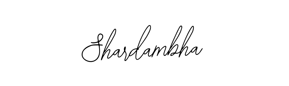 How to make Shardambha name signature. Use Bearetta-2O07w style for creating short signs online. This is the latest handwritten sign. Shardambha signature style 12 images and pictures png