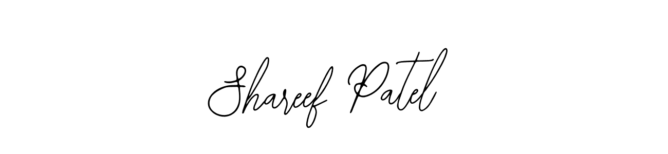 How to make Shareef Patel name signature. Use Bearetta-2O07w style for creating short signs online. This is the latest handwritten sign. Shareef Patel signature style 12 images and pictures png