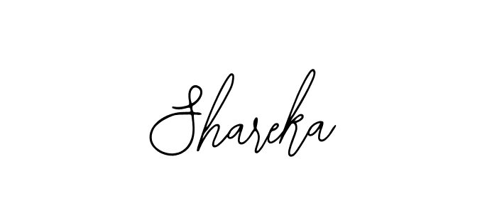 How to make Shareka name signature. Use Bearetta-2O07w style for creating short signs online. This is the latest handwritten sign. Shareka signature style 12 images and pictures png