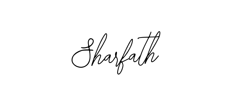 Design your own signature with our free online signature maker. With this signature software, you can create a handwritten (Bearetta-2O07w) signature for name Sharfath. Sharfath signature style 12 images and pictures png