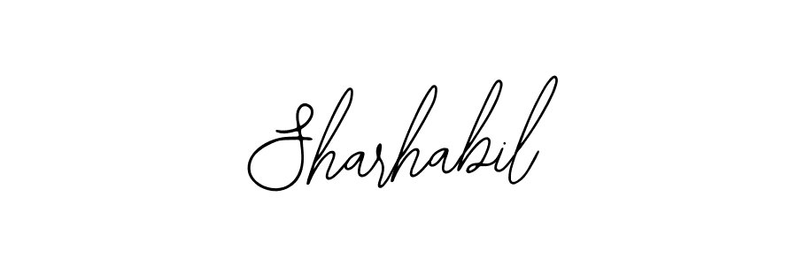 Bearetta-2O07w is a professional signature style that is perfect for those who want to add a touch of class to their signature. It is also a great choice for those who want to make their signature more unique. Get Sharhabil name to fancy signature for free. Sharhabil signature style 12 images and pictures png
