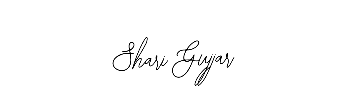 How to make Shari Gujjar name signature. Use Bearetta-2O07w style for creating short signs online. This is the latest handwritten sign. Shari Gujjar signature style 12 images and pictures png