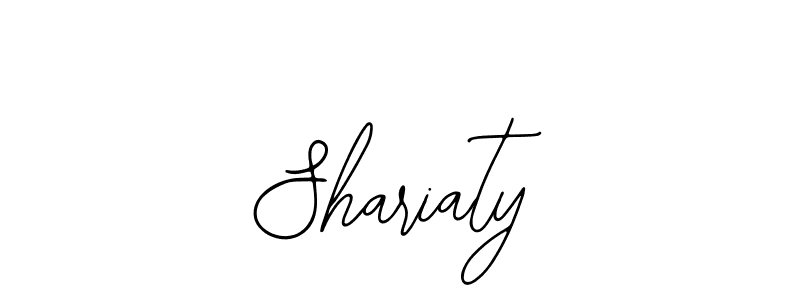 Design your own signature with our free online signature maker. With this signature software, you can create a handwritten (Bearetta-2O07w) signature for name Shariaty. Shariaty signature style 12 images and pictures png