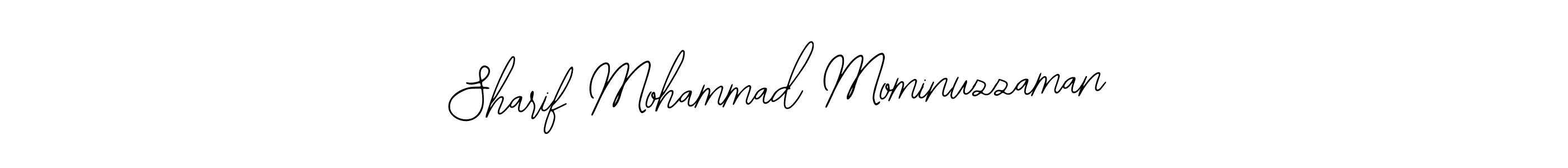 How to make Sharif Mohammad Mominuzzaman name signature. Use Bearetta-2O07w style for creating short signs online. This is the latest handwritten sign. Sharif Mohammad Mominuzzaman signature style 12 images and pictures png