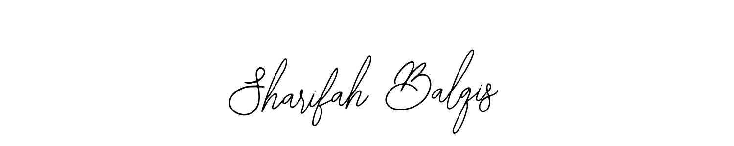 Make a beautiful signature design for name Sharifah Balqis. With this signature (Bearetta-2O07w) style, you can create a handwritten signature for free. Sharifah Balqis signature style 12 images and pictures png