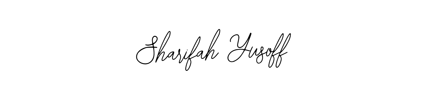 It looks lik you need a new signature style for name Sharifah Yusoff. Design unique handwritten (Bearetta-2O07w) signature with our free signature maker in just a few clicks. Sharifah Yusoff signature style 12 images and pictures png