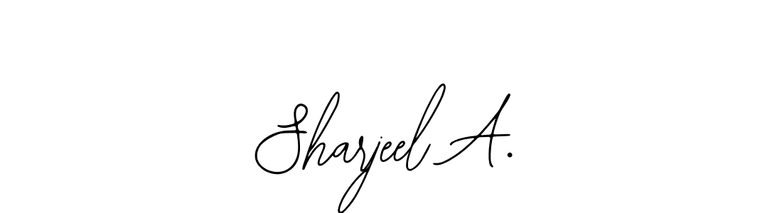 How to make Sharjeel A. name signature. Use Bearetta-2O07w style for creating short signs online. This is the latest handwritten sign. Sharjeel A. signature style 12 images and pictures png