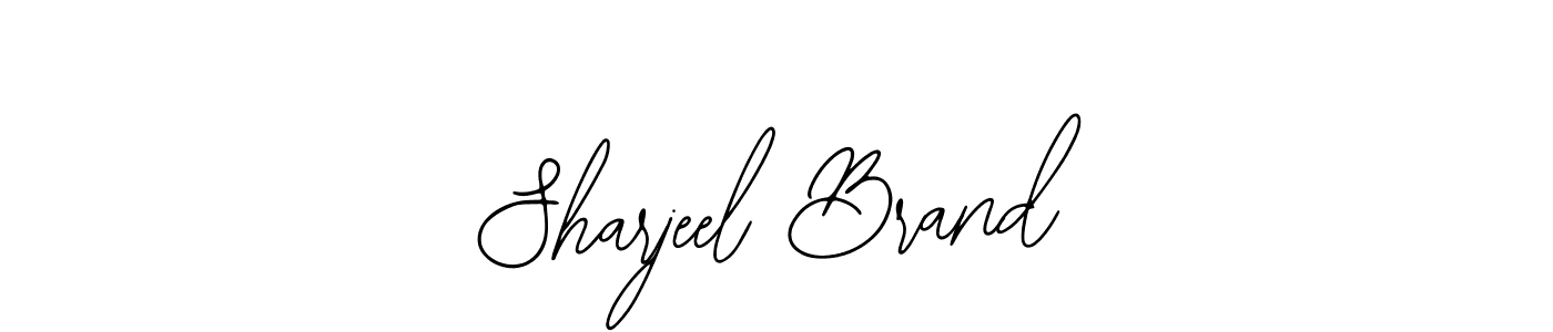 Bearetta-2O07w is a professional signature style that is perfect for those who want to add a touch of class to their signature. It is also a great choice for those who want to make their signature more unique. Get Sharjeel Brand name to fancy signature for free. Sharjeel Brand signature style 12 images and pictures png