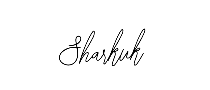 You should practise on your own different ways (Bearetta-2O07w) to write your name (Sharkuk) in signature. don't let someone else do it for you. Sharkuk signature style 12 images and pictures png