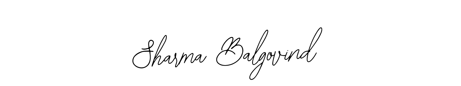 Bearetta-2O07w is a professional signature style that is perfect for those who want to add a touch of class to their signature. It is also a great choice for those who want to make their signature more unique. Get Sharma Balgovind name to fancy signature for free. Sharma Balgovind signature style 12 images and pictures png