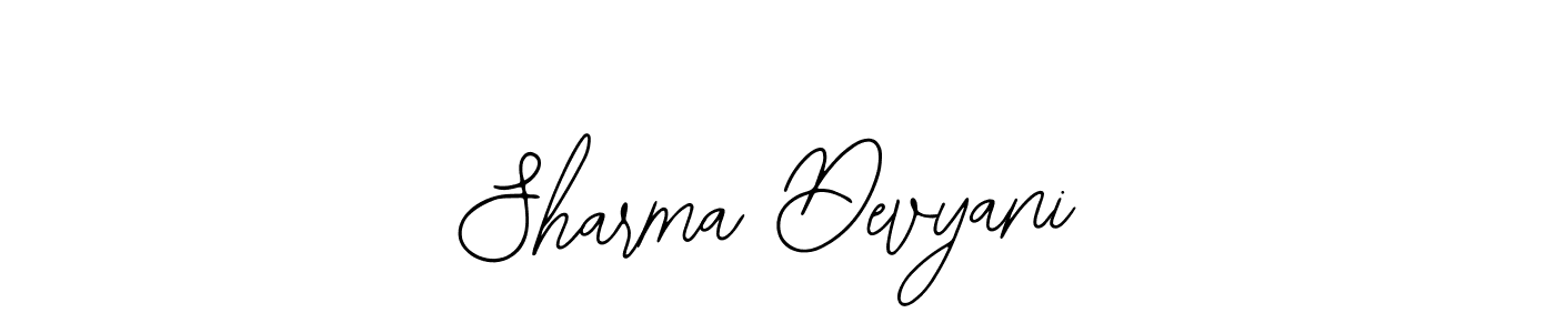 The best way (Bearetta-2O07w) to make a short signature is to pick only two or three words in your name. The name Sharma Devyani include a total of six letters. For converting this name. Sharma Devyani signature style 12 images and pictures png