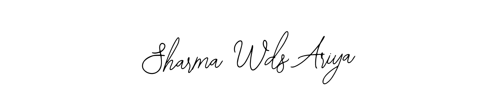 Sharma Wds Ariya stylish signature style. Best Handwritten Sign (Bearetta-2O07w) for my name. Handwritten Signature Collection Ideas for my name Sharma Wds Ariya. Sharma Wds Ariya signature style 12 images and pictures png