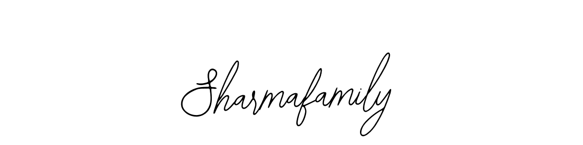 Sharmafamily stylish signature style. Best Handwritten Sign (Bearetta-2O07w) for my name. Handwritten Signature Collection Ideas for my name Sharmafamily. Sharmafamily signature style 12 images and pictures png